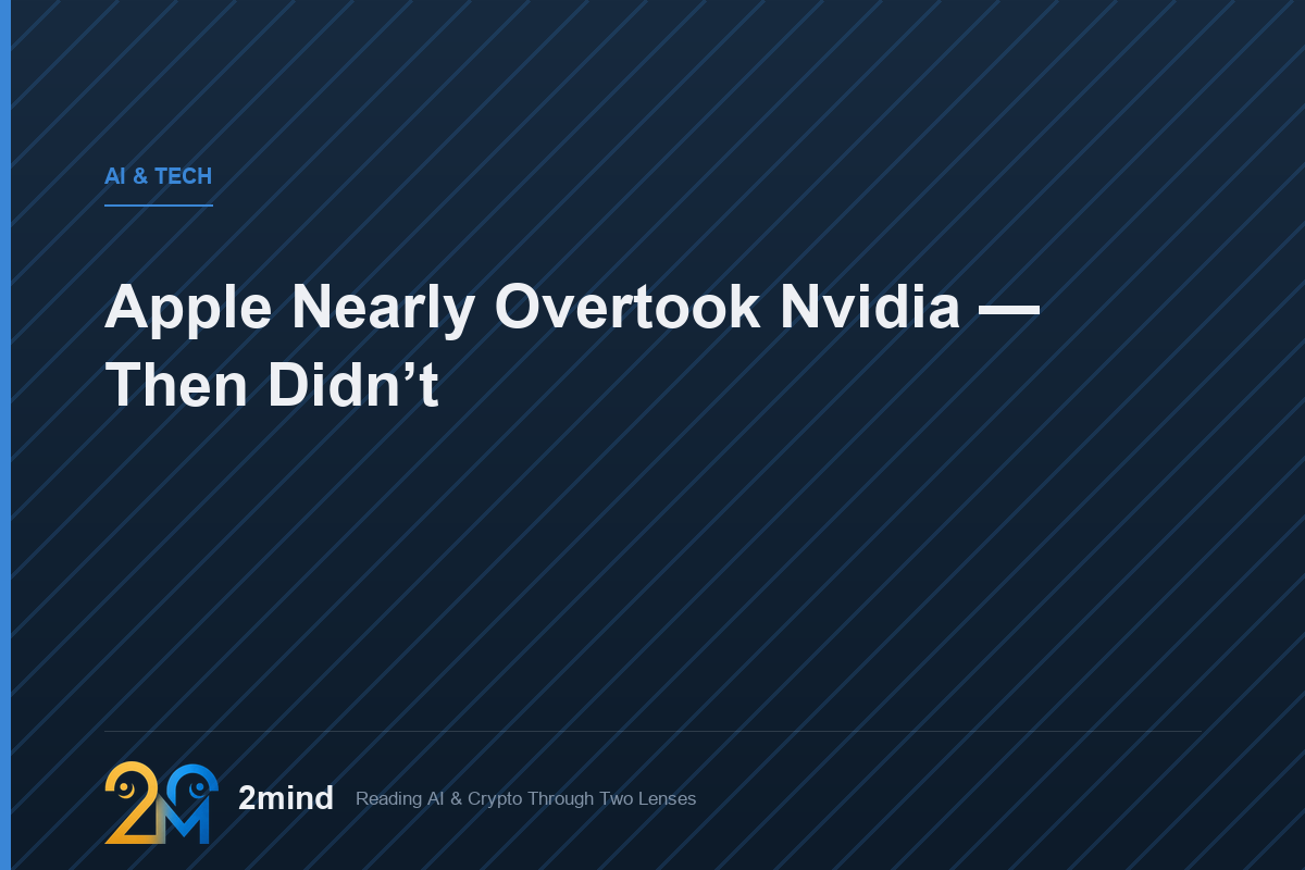 Apple Nearly Overtook Nvidia — Then Didn’t