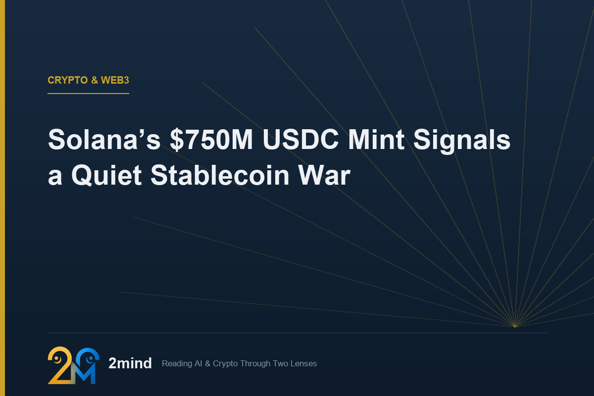 Solana’s $750M USDC Mint Signals a Quiet Stablecoin War