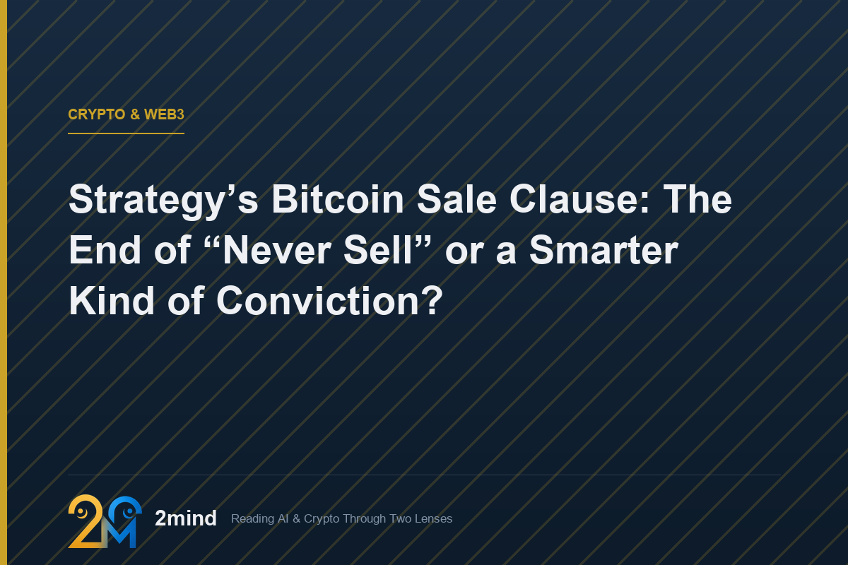 Strategy’s Bitcoin Sale Clause: The End of “Never Sell” or a Smarter Kind of Conviction?