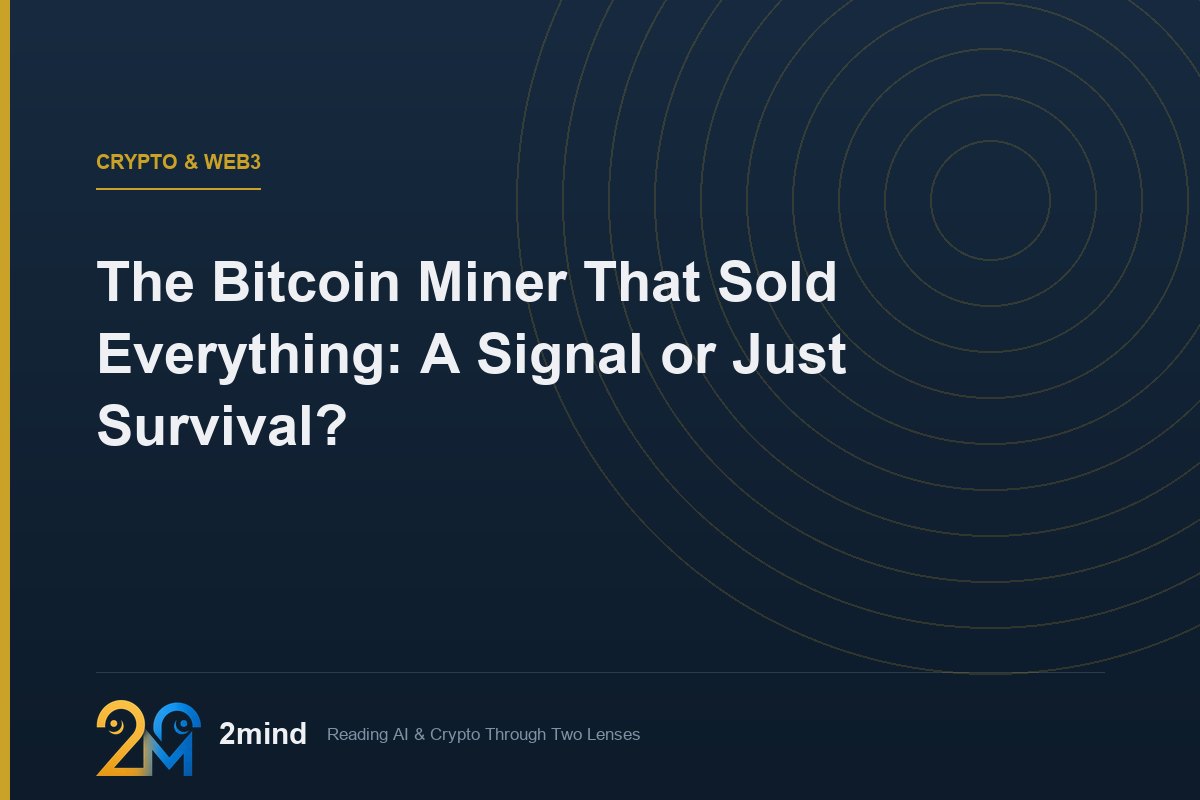 The Bitcoin Miner That Sold Everything: A Signal or Just Survival?